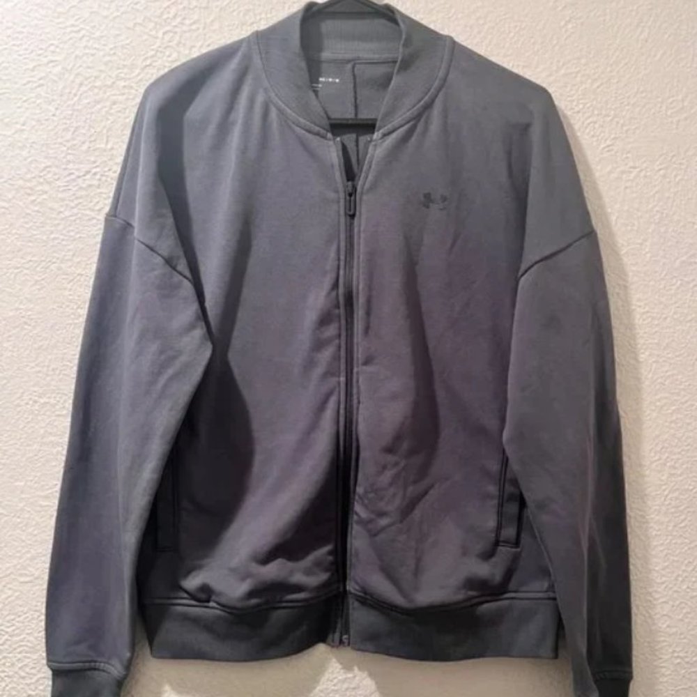 Under Armour Gray Mens Full Zip Sweater Size M